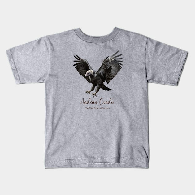 Andean Condor - The Bird Lover Collection Kids T-Shirt by goodoldvintage